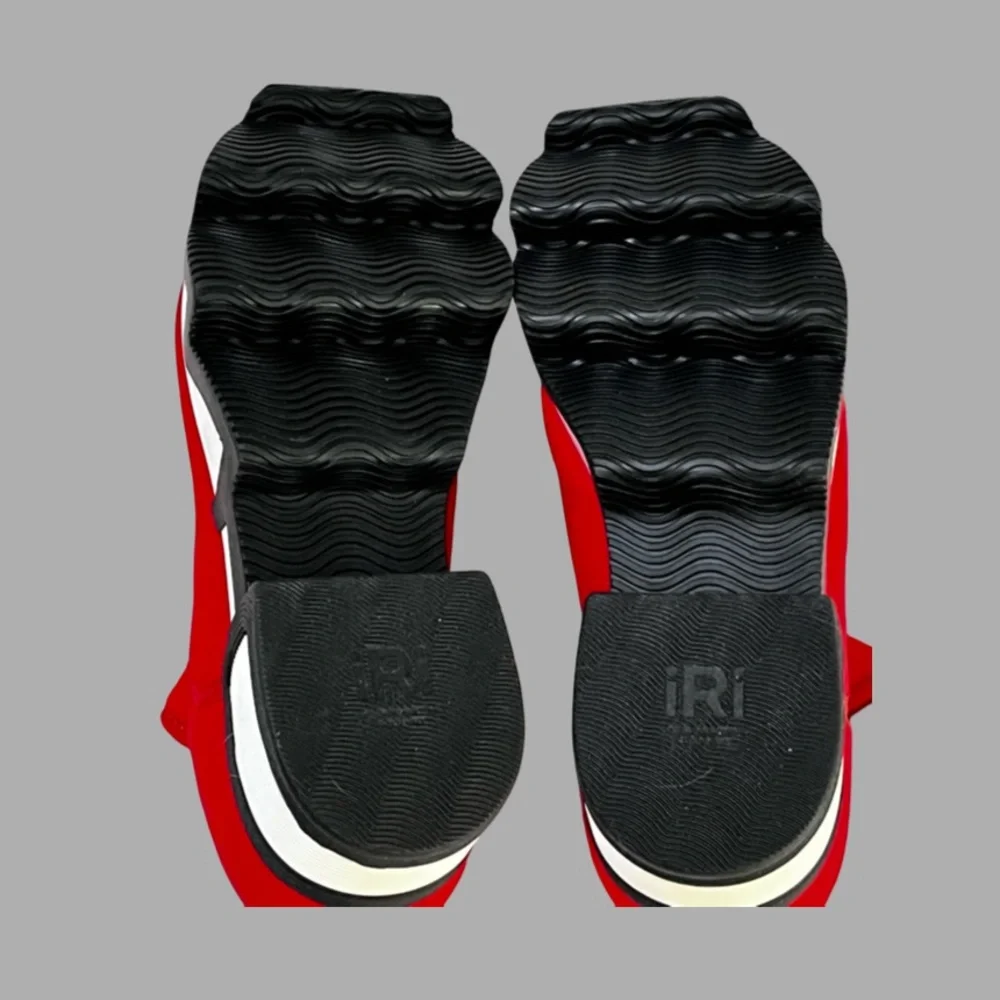 Red Slip-On Sneakers Size 6 - Picture 8 of 14